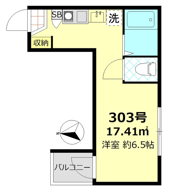 グラシア蒲田本町 303号室 1R